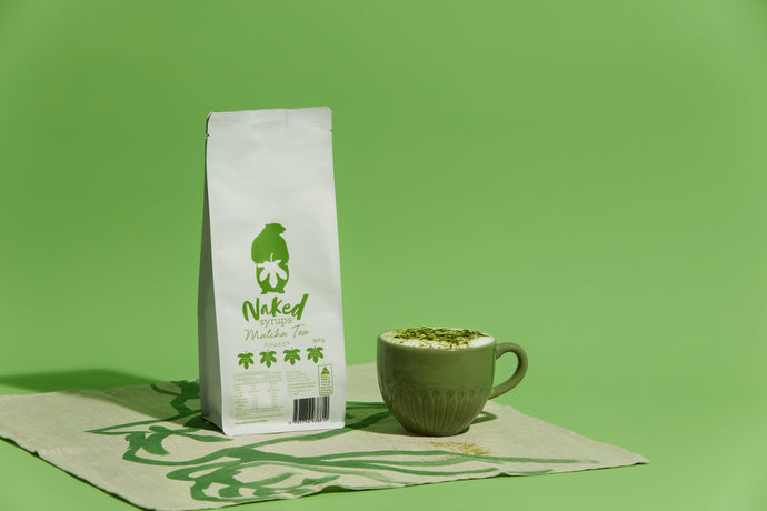 Matcha Tea Latte recipe using Naked Syrups Powder