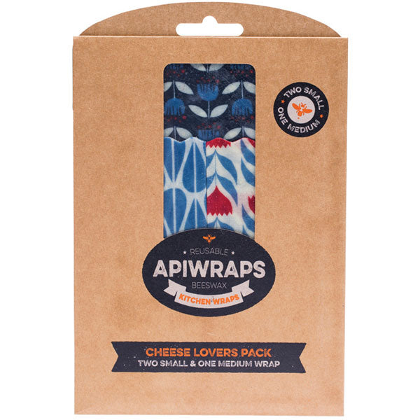 APIWRAPS - REUSABLE BEES WAX CHEESE WRAP PACK OF 2