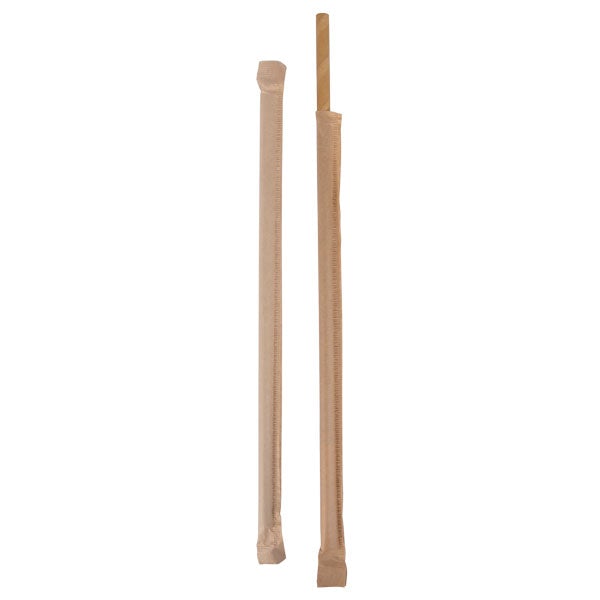 ECO STRAWS - REGULAR PAPER WRAPPED - 3 PLY - KRAFT