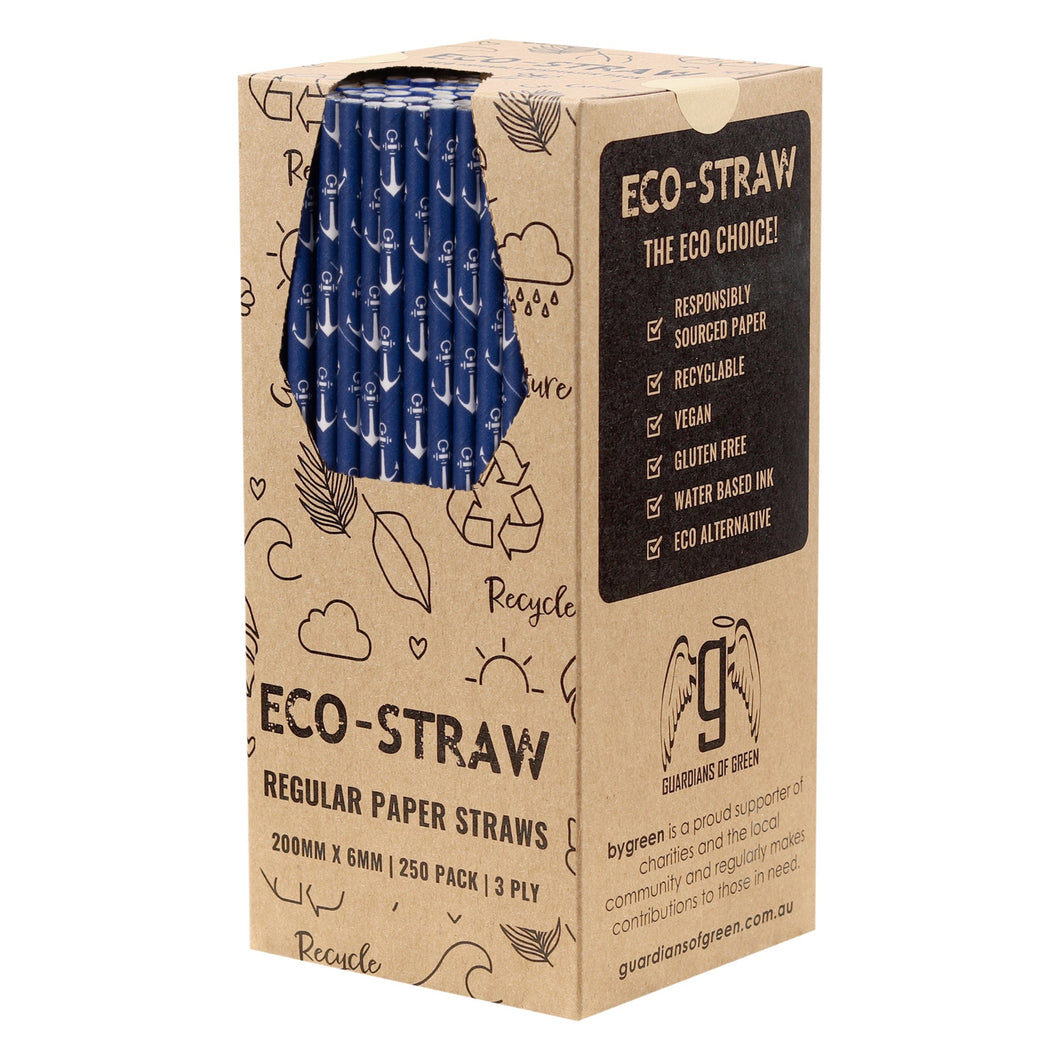 ECO STRAW - REGULAR - PAPER STRAW - 3 PLY - ANCHOR