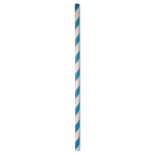 Load image into Gallery viewer, ECO STRAW - REGULAR - PAPER STRAW - 3 PLY - BLUE STRIPE
