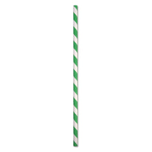 Load image into Gallery viewer, ECO STRAW - REGULAR - PAPER STRAW - 3 PLY - GREEN STRIPE
