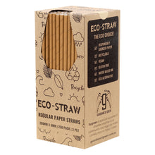 Load image into Gallery viewer, ECO STRAW - REGULAR - PAPER STRAW - 3 PLY - KRAFT
