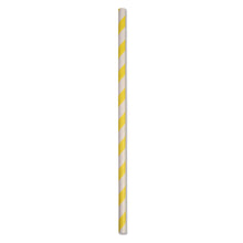 Load image into Gallery viewer, ECO STRAW - REGULAR - PAPER STRAW - 3 PLY - YELLOW STRIPE
