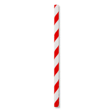 Load image into Gallery viewer, ECO STRAW - COCKTAIL - PAPER STRAW - 3 PLY - RED STRIPE
