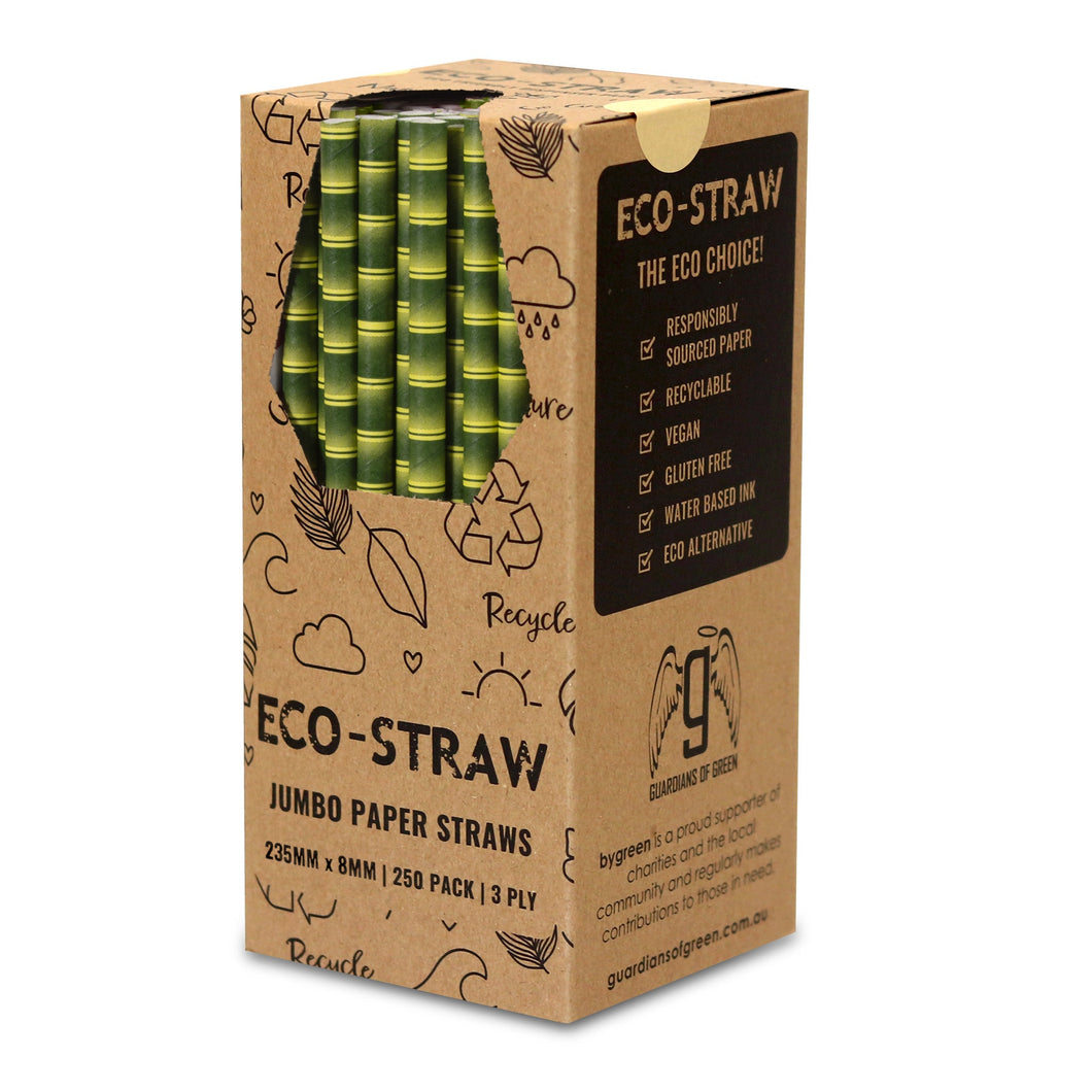 ECO STRAW - JUMBO - PAPER STRAW - 3 PLY - BAMBOO