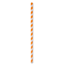 Load image into Gallery viewer, ECO STRAW - JUMBO - PAPER STRAW - 3 PLY - ORANGE STRIPE
