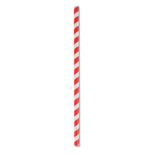 Load image into Gallery viewer, ECO STRAW - JUMBO - PAPER STRAW - 3 PLY - RED STRIPE
