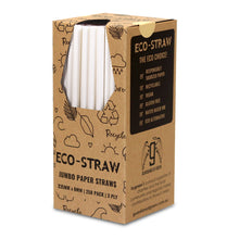 Load image into Gallery viewer, ECO STRAW - JUMBO - PAPER STRAW - 3 PLY - WHITE
