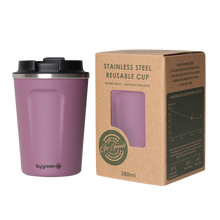 Load image into Gallery viewer, GO GREEN - REUSABLE BERRY COFFEE CUP - 380ML
