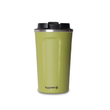 Load image into Gallery viewer, GO GREEN - REUSABLE OLIVE GREEN COFFEE CUP - 510ML
