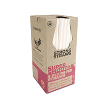 Load image into Gallery viewer, STRONG STRAWS - 5 PLY SUPER SMOOTHIE PAPER STRAW - WHITE
