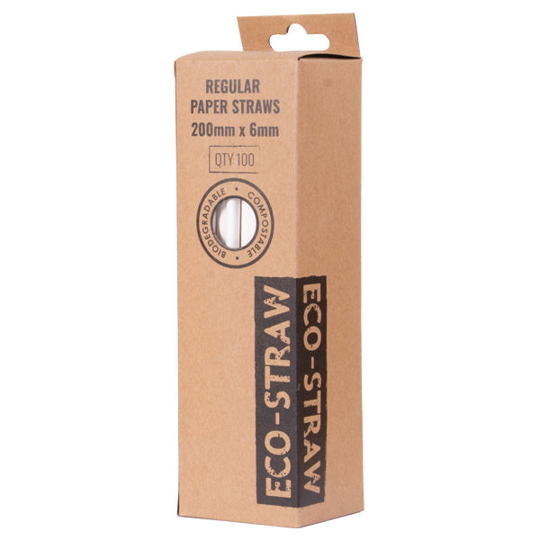 ECO-STRAW - PAPER STRAWS - 100 PACK