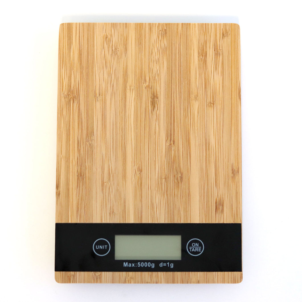 GO GREEN - BAMBOO KITCHEN SCALES