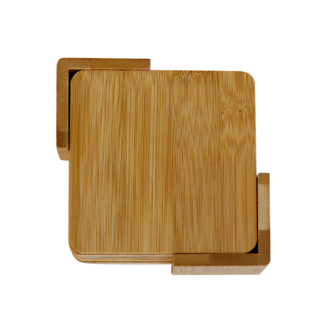 GO GREEN - BAMBOO COASTERS